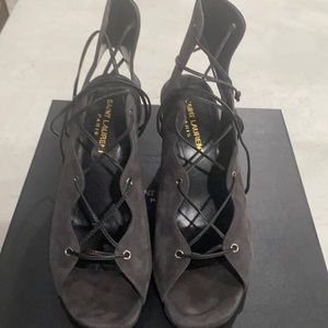 Saint Laurent Suede Gray women shoes